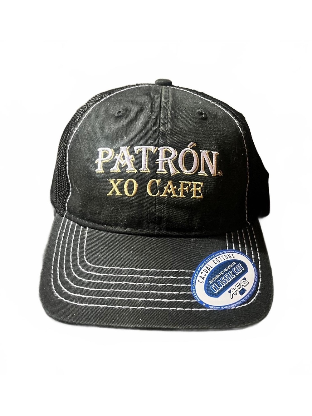 New Patron XO Cafe Tequila Trucker Hat Black Mesh Snapback Promo Cap